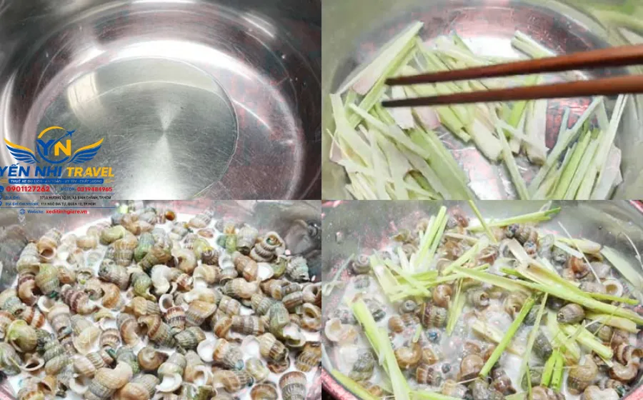 Cách Nấu Món Ốc Len Xào Dừa Thơm Ngon, Béo Ngậy Tại Nhà 8 Cac Buoc Nau Oc Len Xao Dua